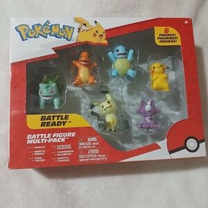Pokemon Battle Figure Multi Pack Pikachu Mimikyu Bulbasaur Charmander Squirtle